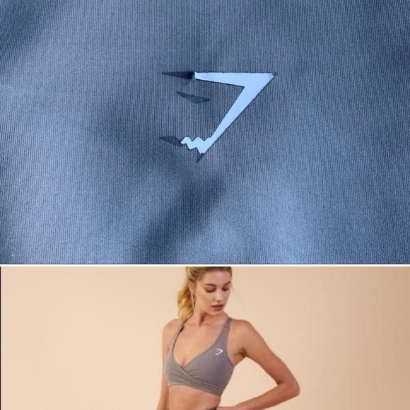 gymshark slate grey fusion V 2.0 leggings tights - Picture 2 of 5